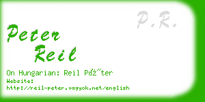 peter reil business card